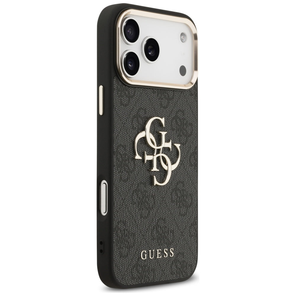 Θήκη για Apple iPhone 17 Pro Max, Guess, Big 4G Logo Classic, Μαύρη Χρυσή