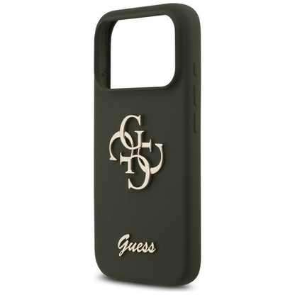 Θήκη για Apple iPhone 17 Pro Max, Guess, Big 4G Script, Χακί