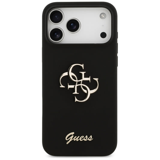 Θήκη για Apple iPhone 17 Pro Max, Guess, Big 4G Script, Μαύρη