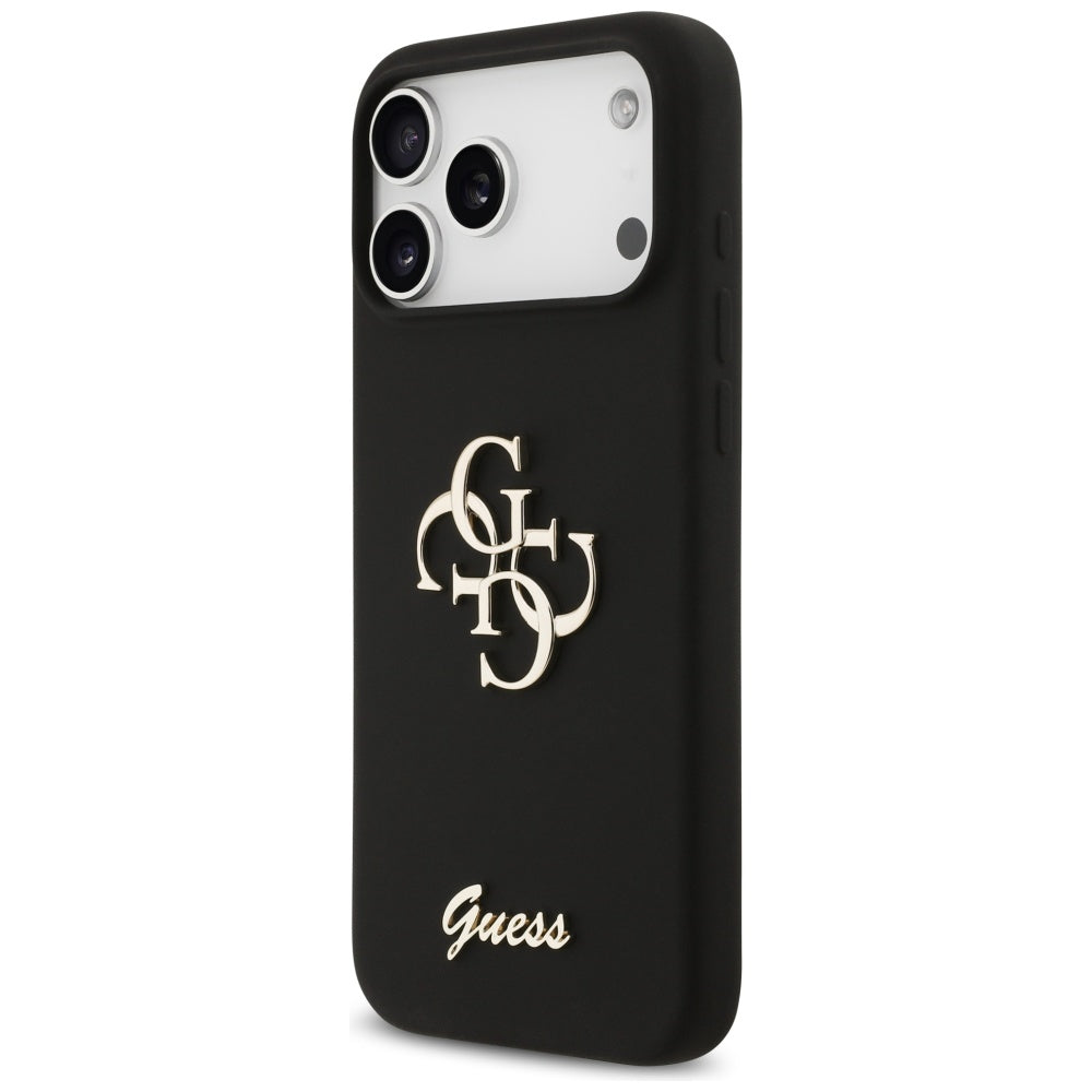 Θήκη για Apple iPhone 17 Pro Max, Guess, Big 4G Script, Μαύρη
