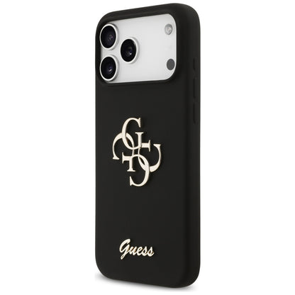 Θήκη για Apple iPhone 17 Pro Max, Guess, Big 4G Script, Μαύρη