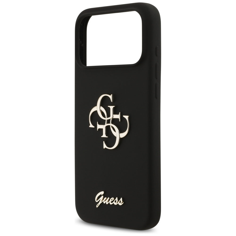 Θήκη για Apple iPhone 17 Pro Max, Guess, Big 4G Script, Μαύρη