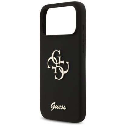 Θήκη για Apple iPhone 17 Pro Max, Guess, Big 4G Script, Μαύρη