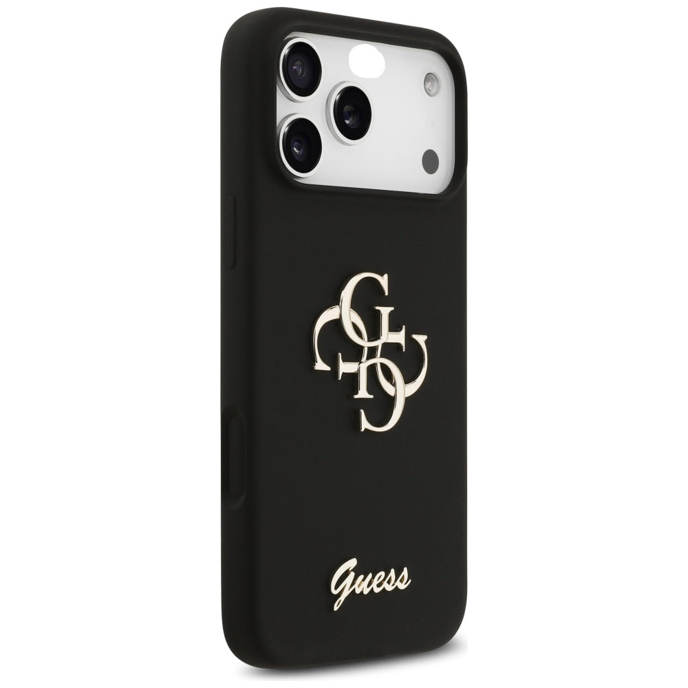 Θήκη για Apple iPhone 17 Pro Max, Guess, Big 4G Script, Μαύρη