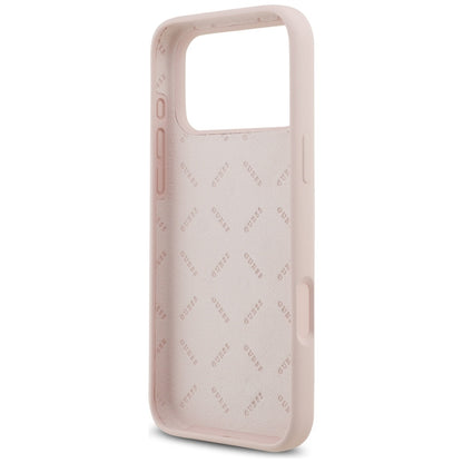 Θήκη για Apple iPhone 17 Pro Max, Guess, Big 4G Script, Ανοιχτό Ροζ