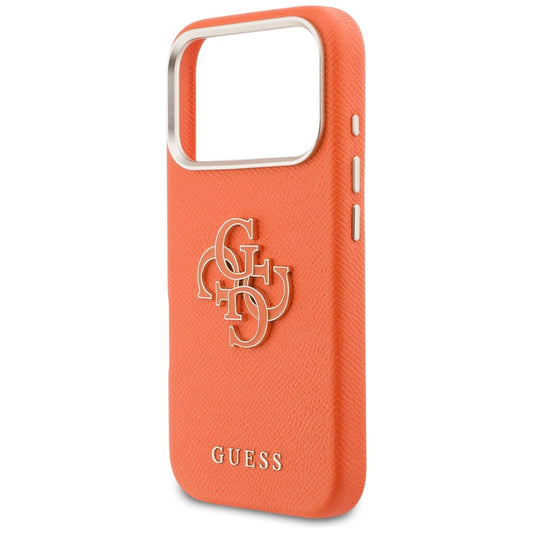 Θήκη για Apple iPhone 17 Pro Max, GUESS, Resin Logo, Πορτοκαλί