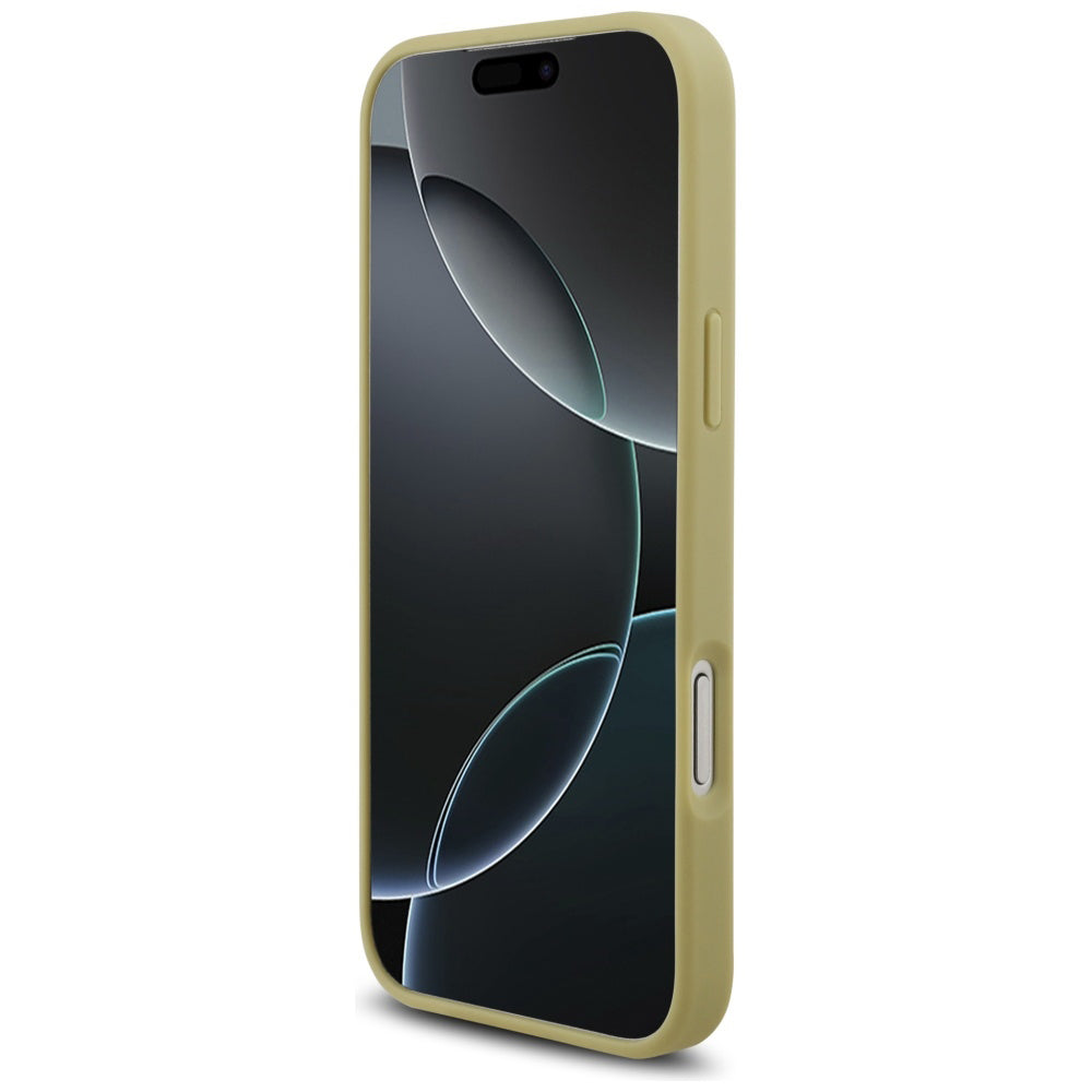 Θήκη για Apple iPhone 17 Pro Max, Guess, Rhinestone Triangle Logo, Χρυσή