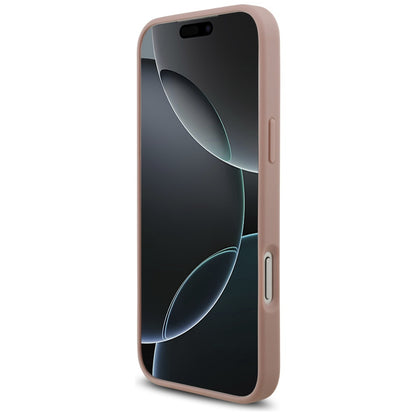 Θήκη για Apple iPhone 17 Pro Max, Guess, Rhinestone Triangle Logo, Ροζ