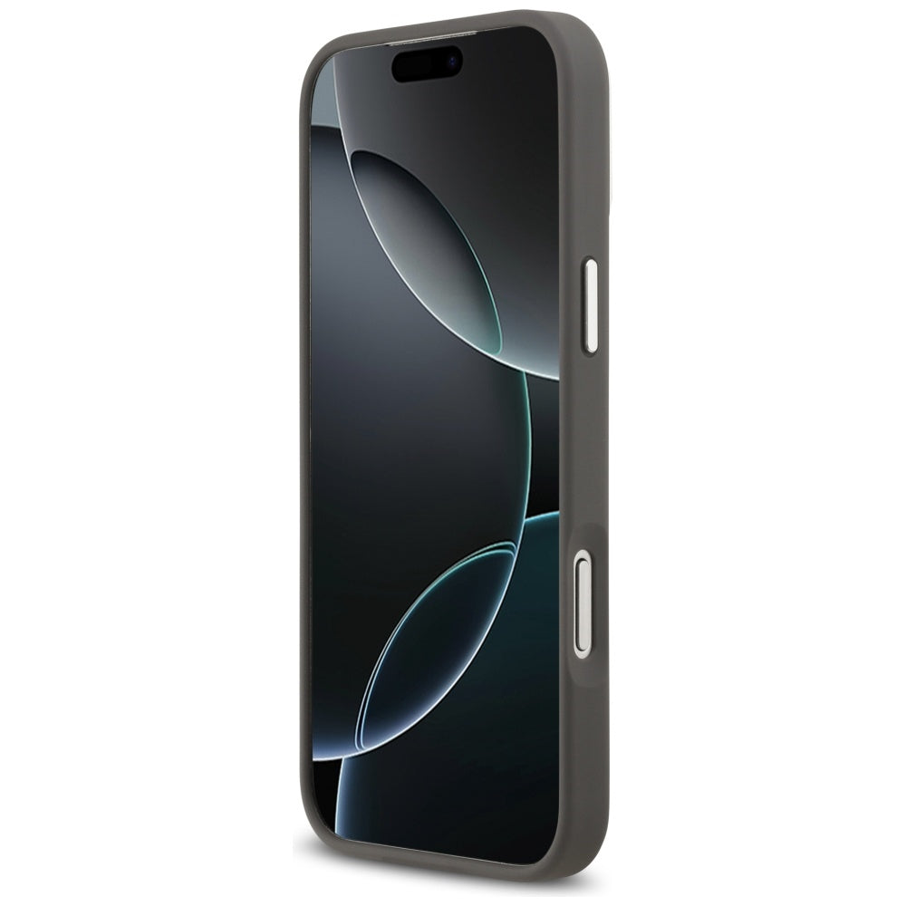 Θήκη για Apple iPhone 17 Pro Max, Karl Lagerfeld, Grained Karl & Choupette's Heads Pins and Logo, Γκρι