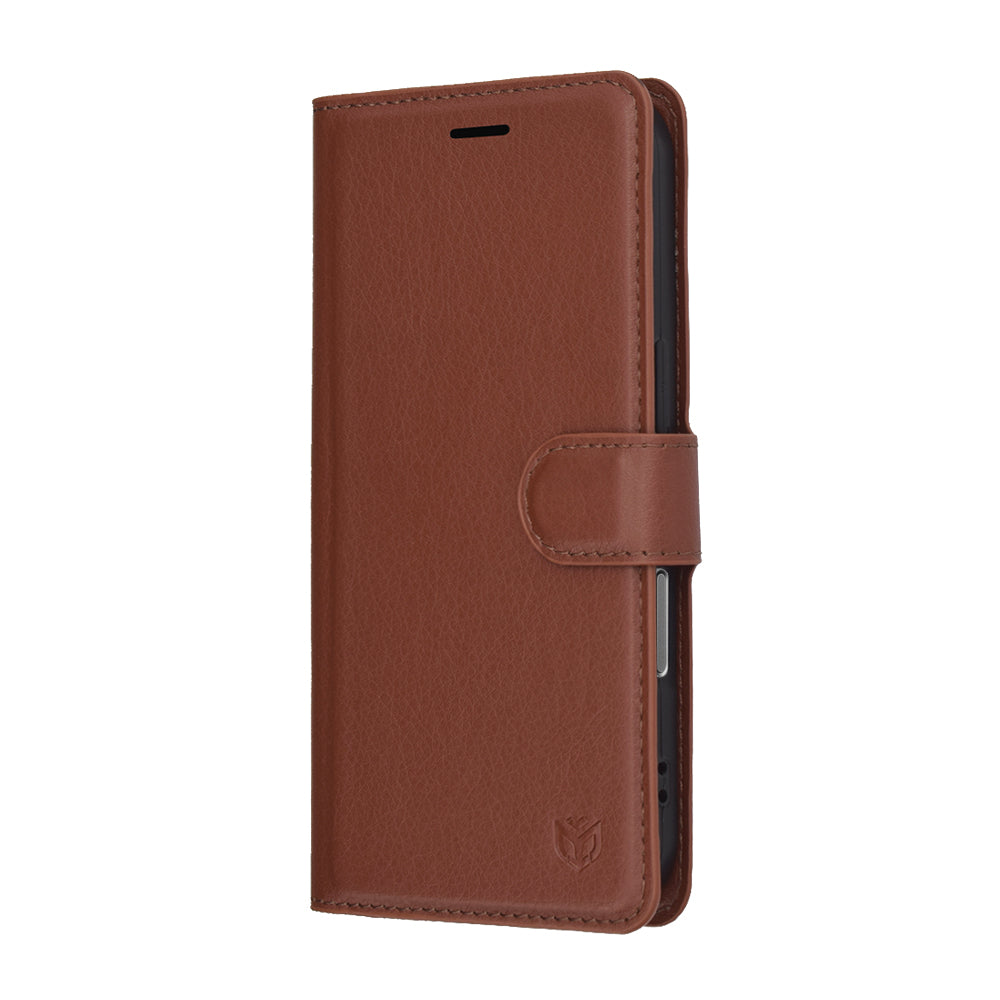Θήκη για Apple iPhone 17 Pro Max, Techsuit, Leather Folio, Καφέ