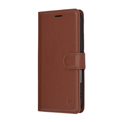 Θήκη για Apple iPhone 17 Pro Max, Techsuit, Leather Folio, Καφέ