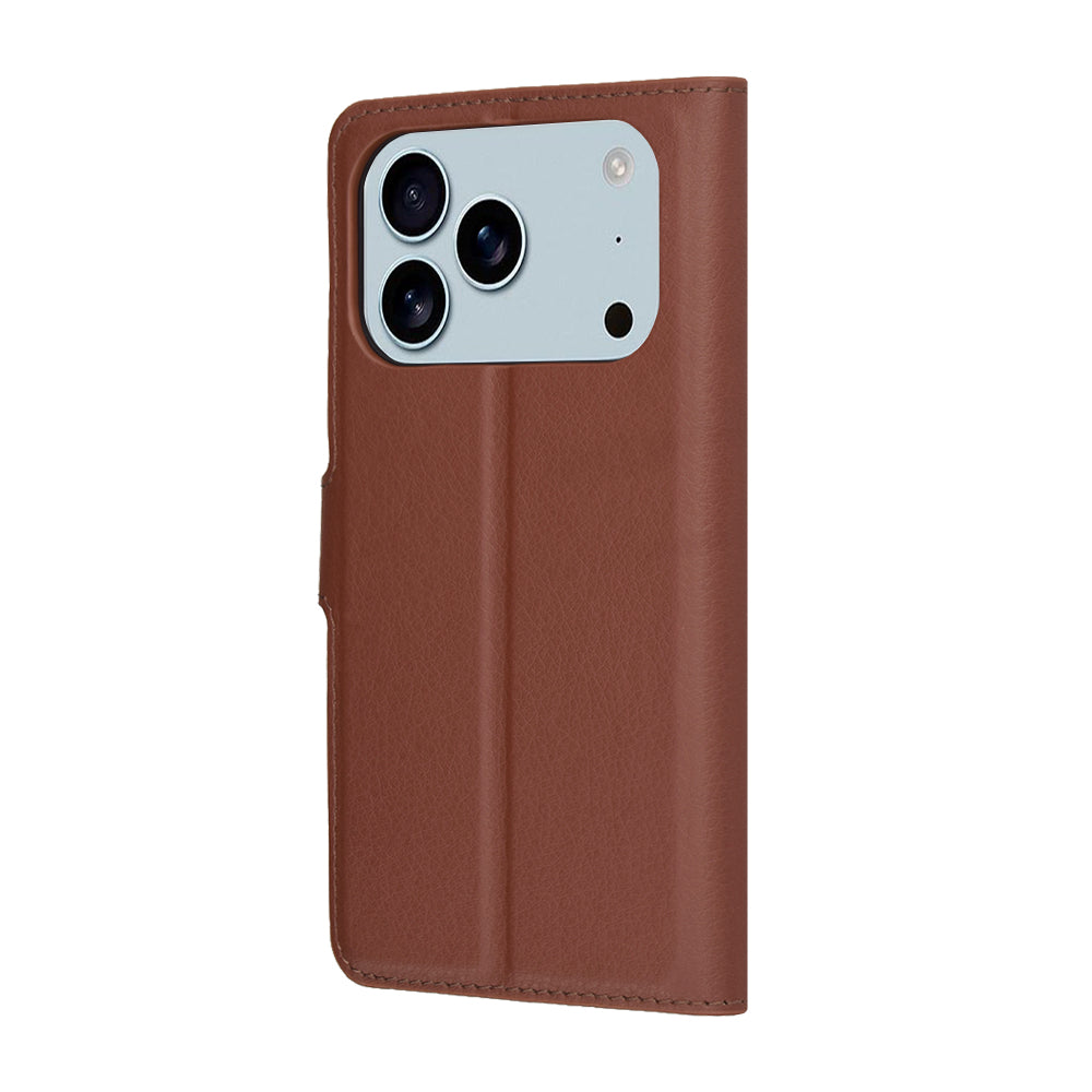 Θήκη για Apple iPhone 17 Pro Max, Techsuit, Leather Folio, Καφέ