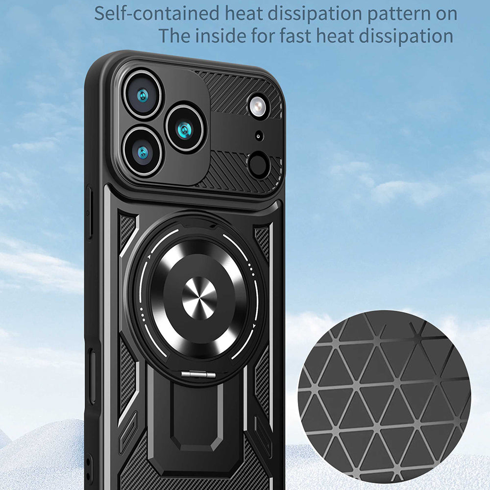 Θήκη για Apple iPhone 17 Pro Max, Techsuit, RuggedCam, Μωβ