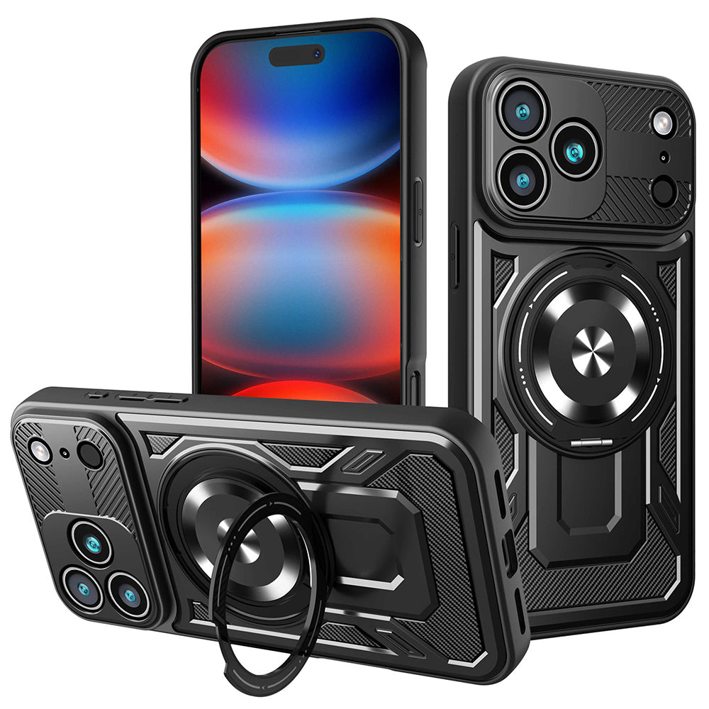 Θήκη για Apple iPhone 17 Pro Max, Techsuit, RuggedCam, Μαύρη