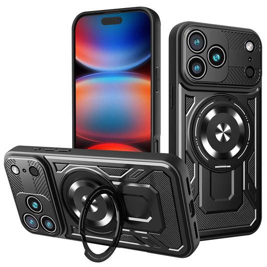 Θήκη για Apple iPhone 17 Pro Max, Techsuit, RuggedCam, Μαύρη