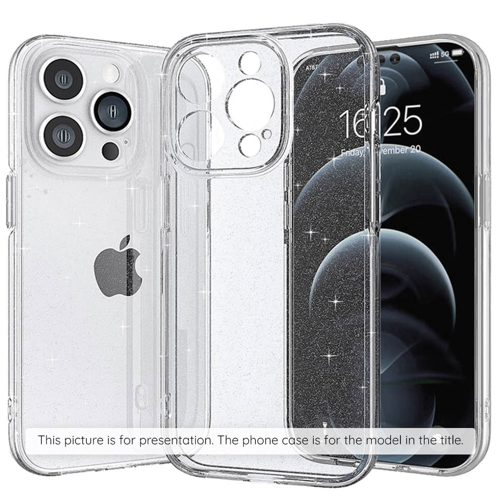 Θήκη για Apple iPhone 17 Pro Max, Techsuit, SparkleSkin, Διαφανής