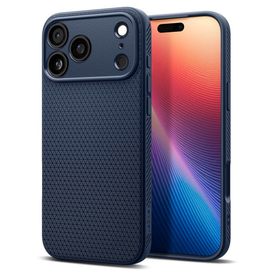 Case for Apple iPhone 17 Pro, Spigen, Liquid Air, Navy Blue