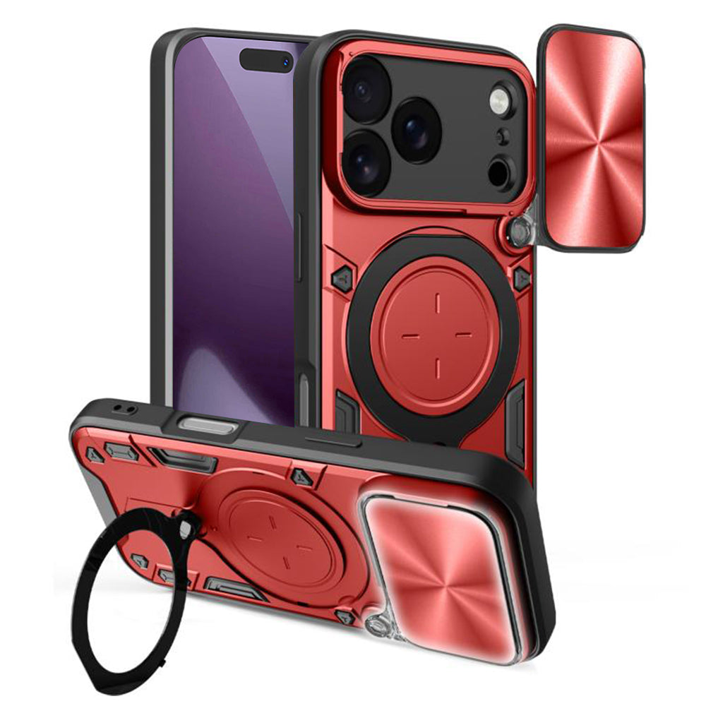 Θήκη για Apple iPhone 17 Pro, Techsuit, CamGuard Pro, Κόκκινη