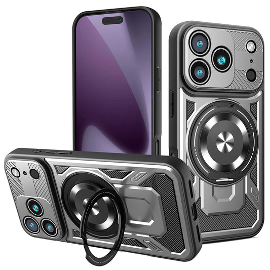 Θήκη για Apple iPhone 17 Pro, Techsuit, RuggedCam, Γκρι