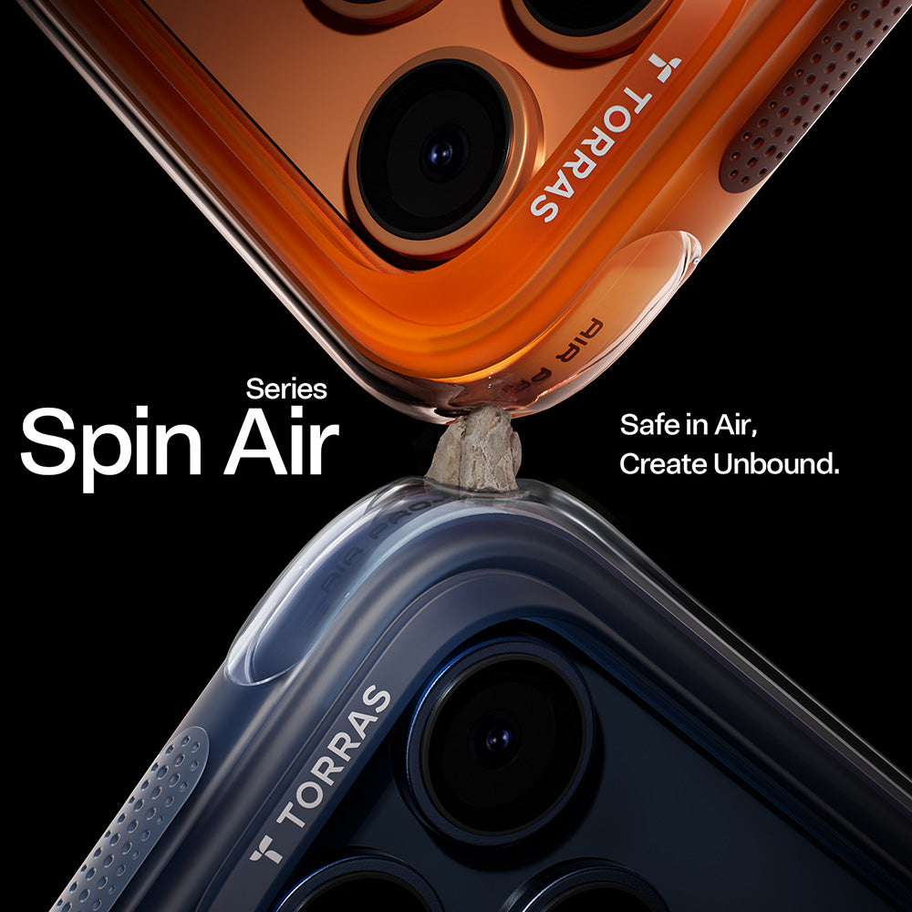 Θήκη για Apple iPhone 17 Pro, Torras, Ostand Spin Air, Μπλε