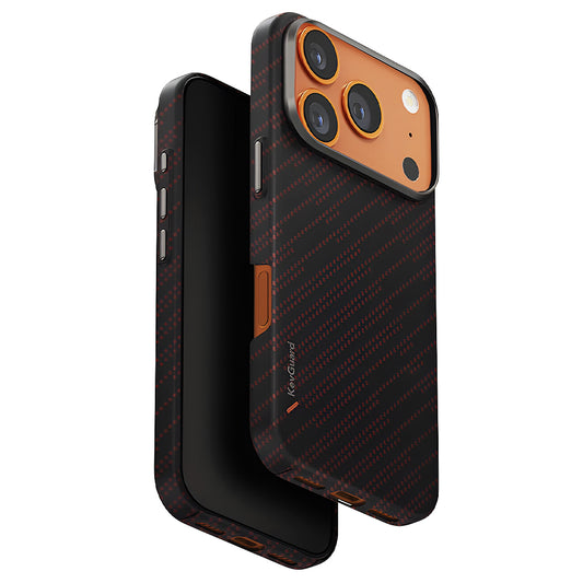 Θήκη MagSafe για Apple iPhone 17 Pro, UNIQ, Keva MagClick, Μαύρη Κόκκινη