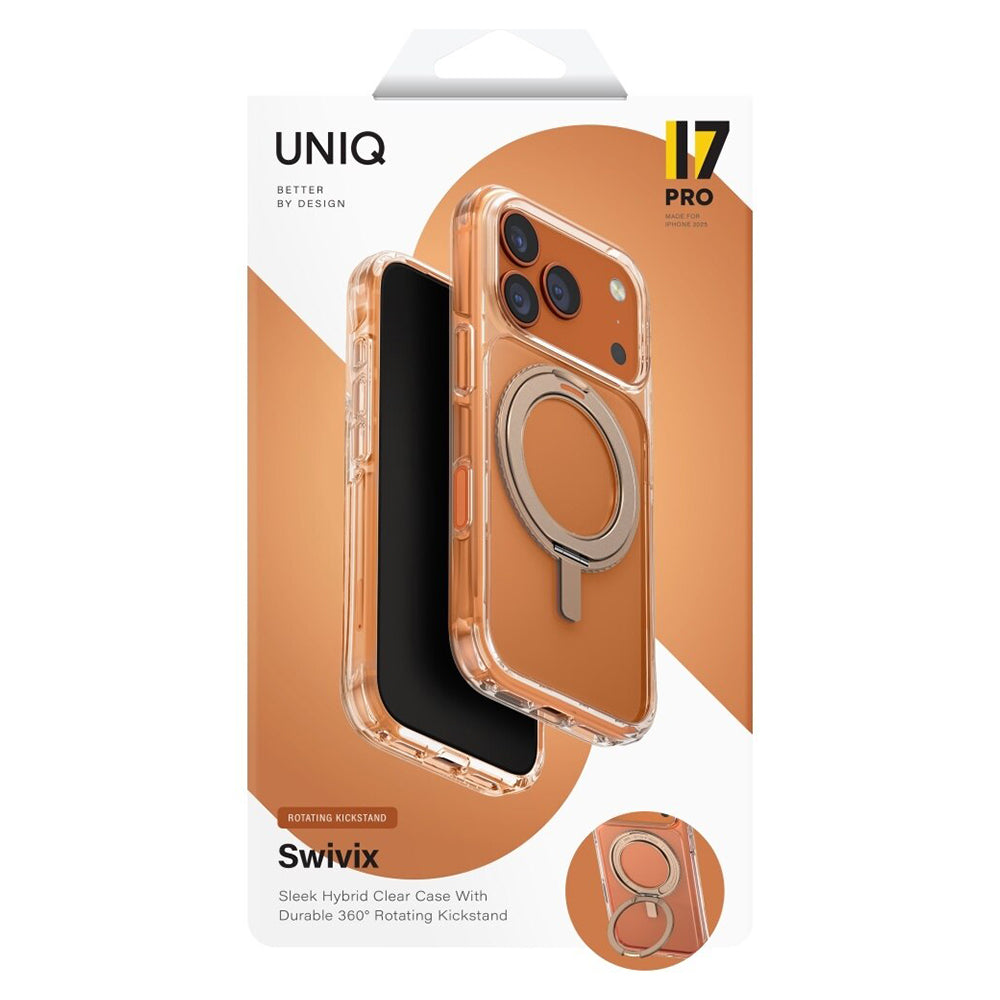 Θήκη για Apple iPhone 17 Pro, UNIQ, Swivix, Χρυσή