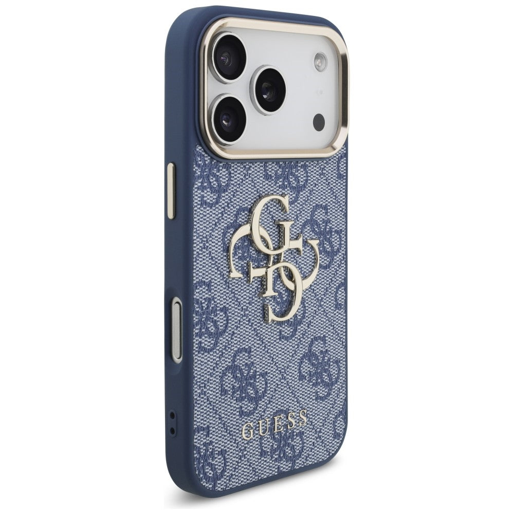 Case for Apple iPhone 18 Pro / 17 Pro, Guess, 4G Big Classic Logo, Blue