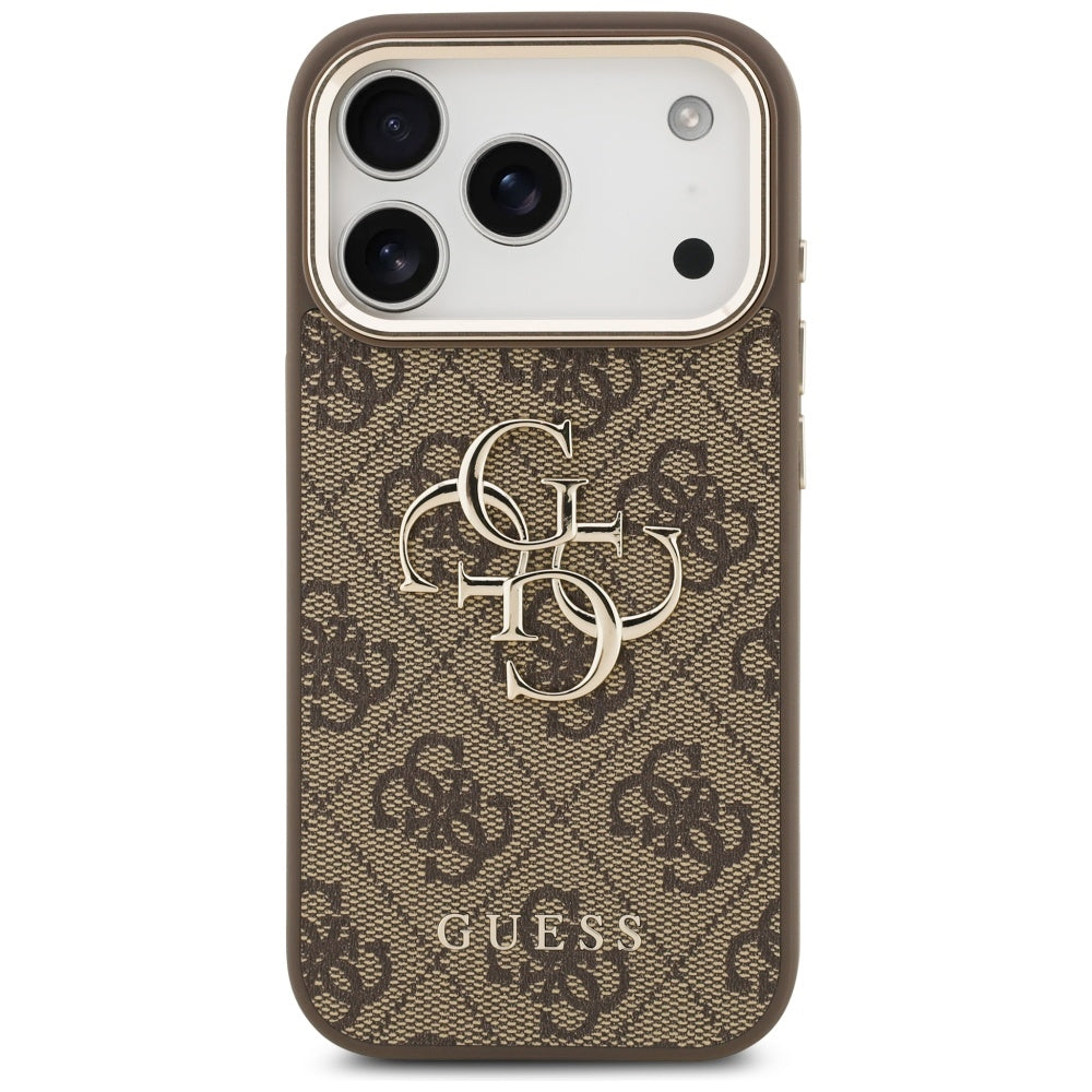 Θήκη για Apple iPhone 18 Pro / 17 Pro, Guess, 4G Big Classic Logo, Καφέ