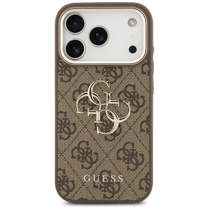Θήκη για Apple iPhone 18 Pro / 17 Pro, Guess, 4G Big Classic Logo, Καφέ