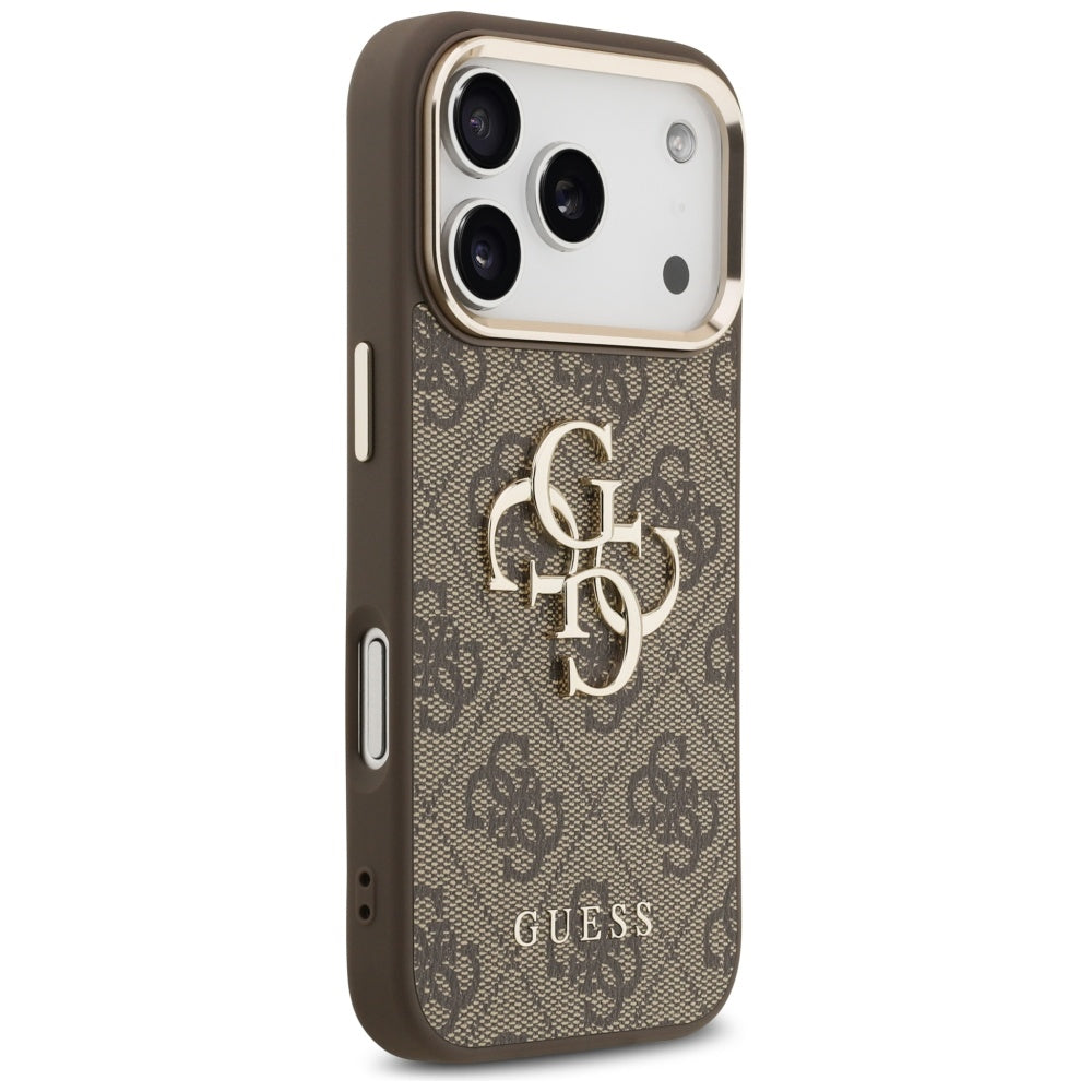 Θήκη για Apple iPhone 18 Pro / 17 Pro, Guess, 4G Big Classic Logo, Καφέ