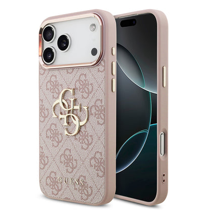 Θήκη για Apple iPhone 18 Pro / 17 Pro, Guess, 4G Big Classic Logo, Ροζ