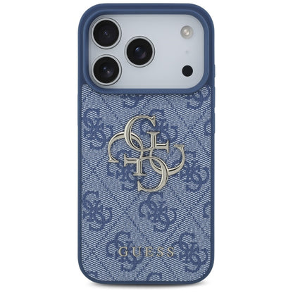 Case for Apple iPhone 18 Pro / 17 Pro, Guess, 4G Big Logo, Blue