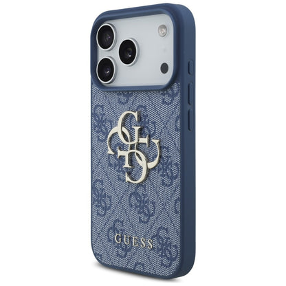 Case for Apple iPhone 18 Pro / 17 Pro, Guess, 4G Big Logo, Blue