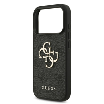 Case for Apple iPhone 18 Pro / 17 Pro, Guess, 4G Big Logo, Black