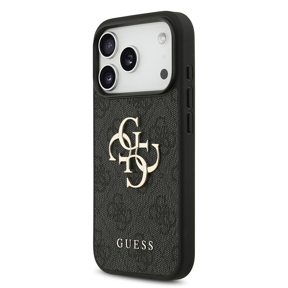 Case for Apple iPhone 18 Pro / 17 Pro, Guess, 4G Big Logo, Black