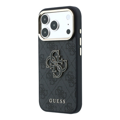 Case for Apple iPhone 18 Pro / 17 Pro, Guess, 4G Big Resin Logo, Black