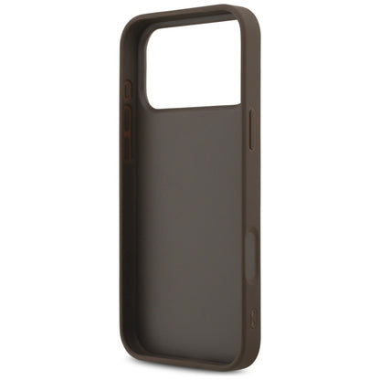 Case for Apple iPhone 18 Pro / 17 Pro, Guess, 4G Classic Logo, Brown