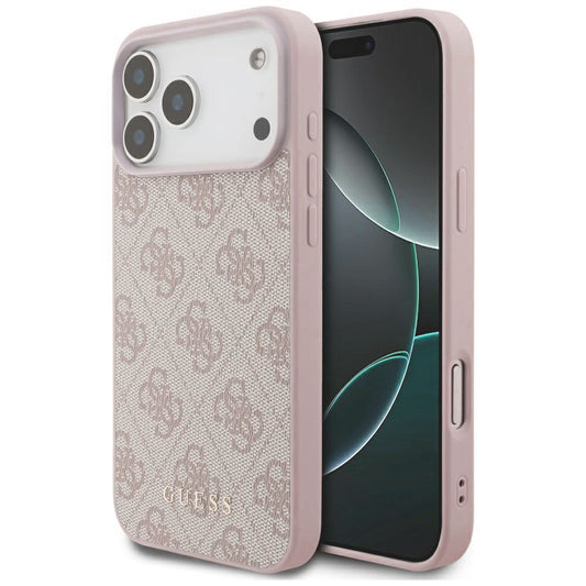 Case for Apple iPhone 18 Pro / 17 Pro, Guess, 4G Classic Logo, Pink