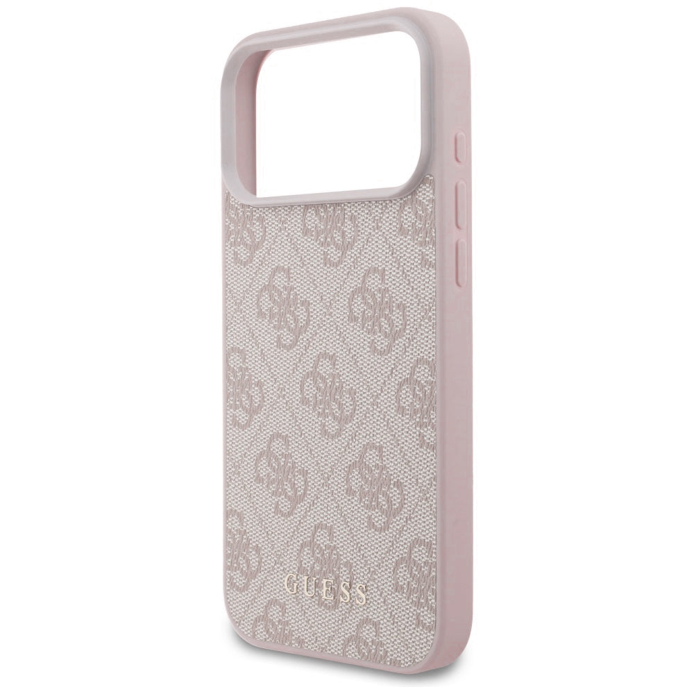 Case for Apple iPhone 18 Pro / 17 Pro, Guess, 4G Classic Logo, Pink