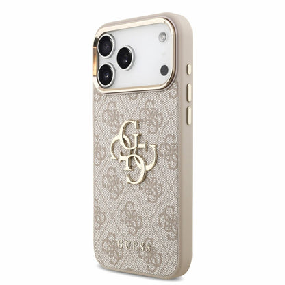 Θήκη για Apple iPhone 18 Pro / 17 Pro, Guess, 4G Classic Logo with Strap, Ροζ Χρυσό