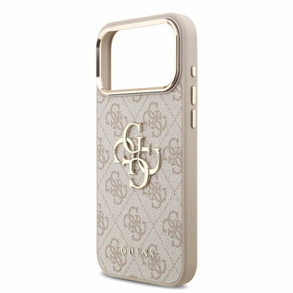 Θήκη για Apple iPhone 18 Pro / 17 Pro, Guess, 4G Classic Logo with Strap, Ροζ Χρυσό