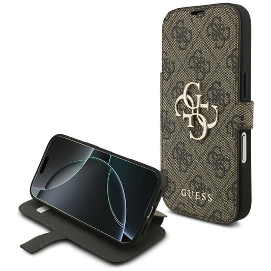 Θήκη για Apple iPhone 18 Pro / 17 Pro, Guess, 4G Μεταλλικό Λογότυπο, Καφέ