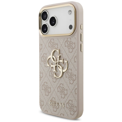 Θήκη για Apple iPhone 18 Pro / 17 Pro, Guess, Big 4G Classic Logo & Big Strap Metal Buttons, Ροζ