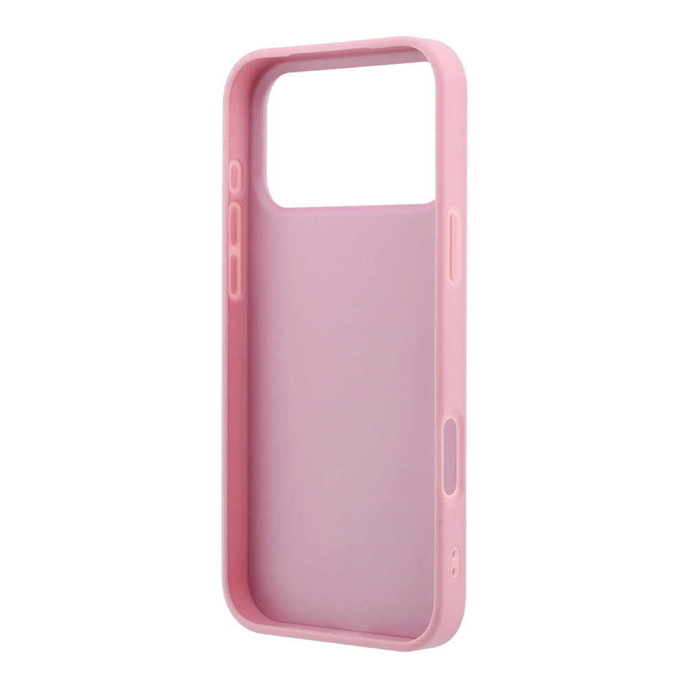 Case for Apple iPhone 18 Pro / 17 Pro, Guess, Fixed Glitter Big 4G, Pink