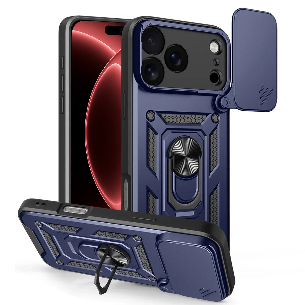 Case for Apple iPhone 18 Pro / 17 Pro, Techsuit, CamShield, Blue