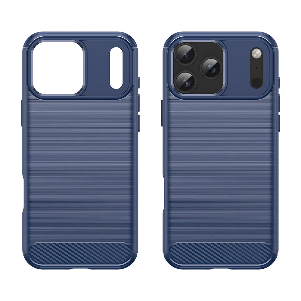 Case for Apple iPhone 18 Pro / 17 Pro, Techsuit, Carbon, Blue