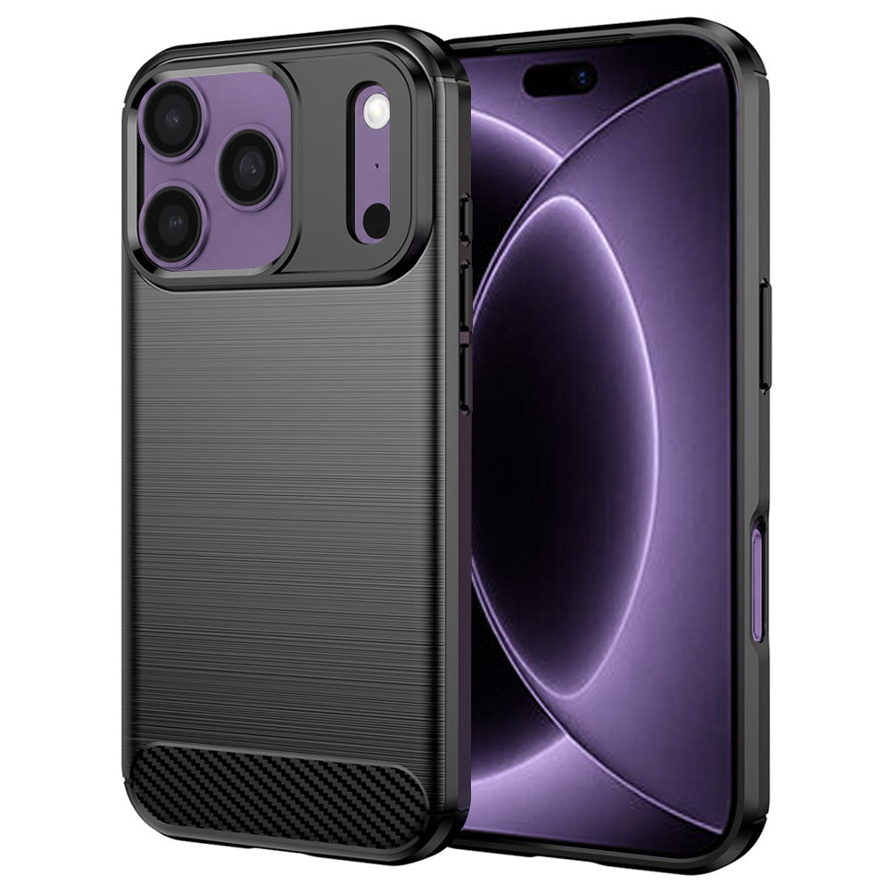 Case for Apple iPhone 18 Pro / 17 Pro, Techsuit, Carbon, Black
