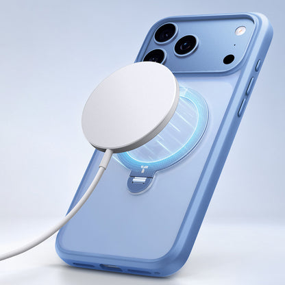 Θήκη MagSafe για Apple iPhone 18 Pro / 17 Pro, Torras, Ostand Spin, Μπλε