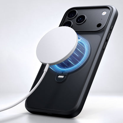 Θήκη MagSafe για Apple iPhone 18 Pro / 17 Pro, Torras, Ostand Spin, Μαύρο