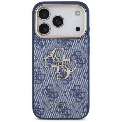Case for Apple iPhone 18 Pro Max / 17 Pro Max, Guess, 4G Big Classic Logo, Blue